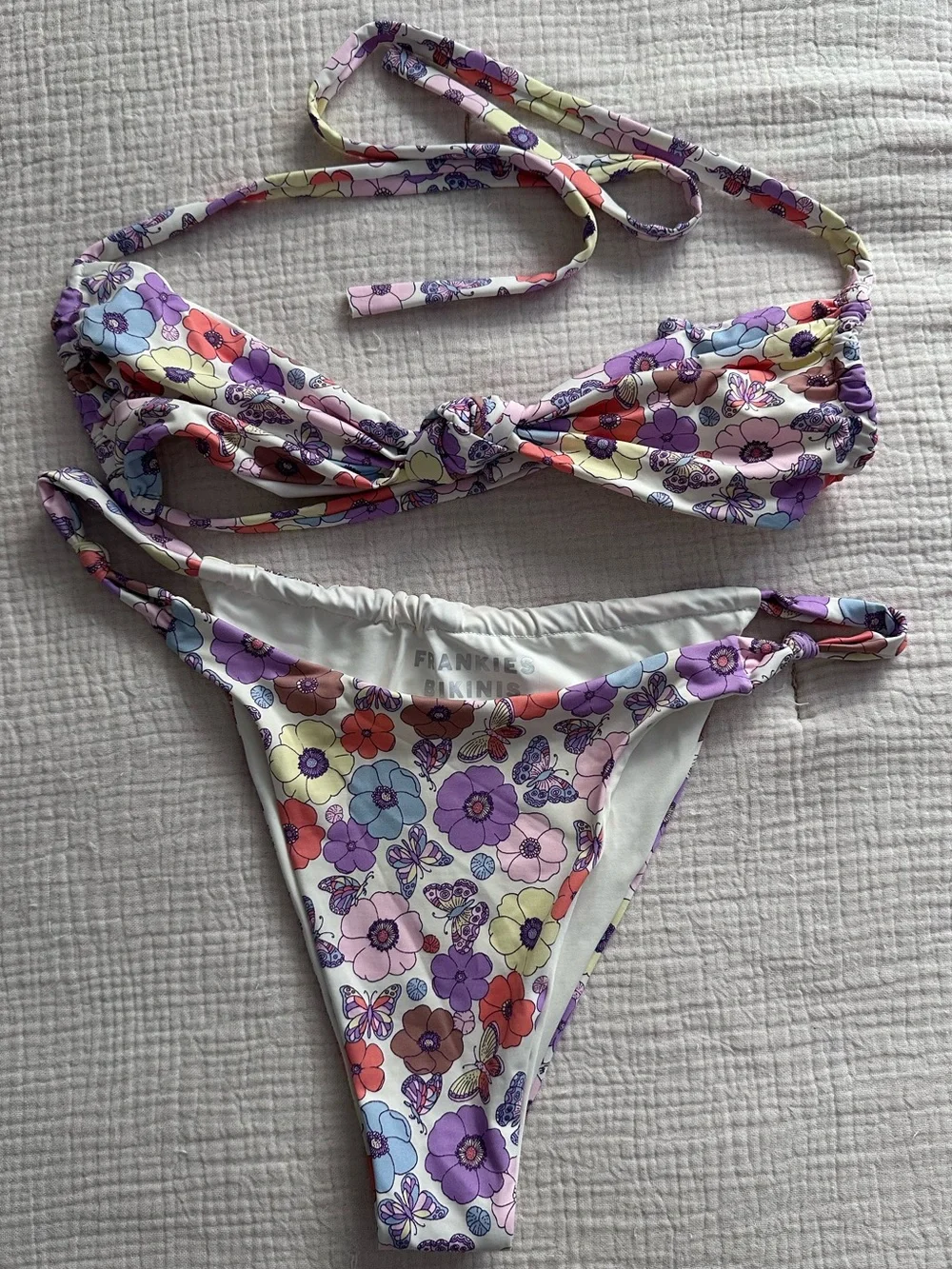 FRANKIE’S BIKINIS - Gabe Two piece swimsuit Bottom Sz Small Top Medium Mariposa